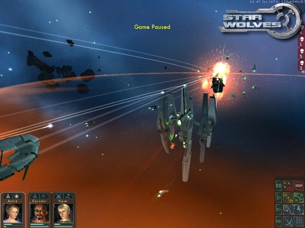 Изображение игры: Star Wolves