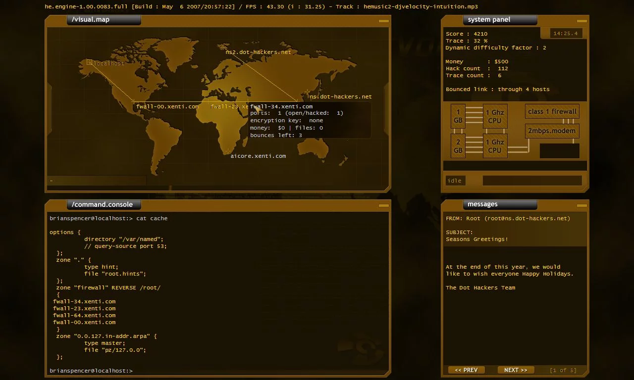 Изображение игры: Hacker Evolution