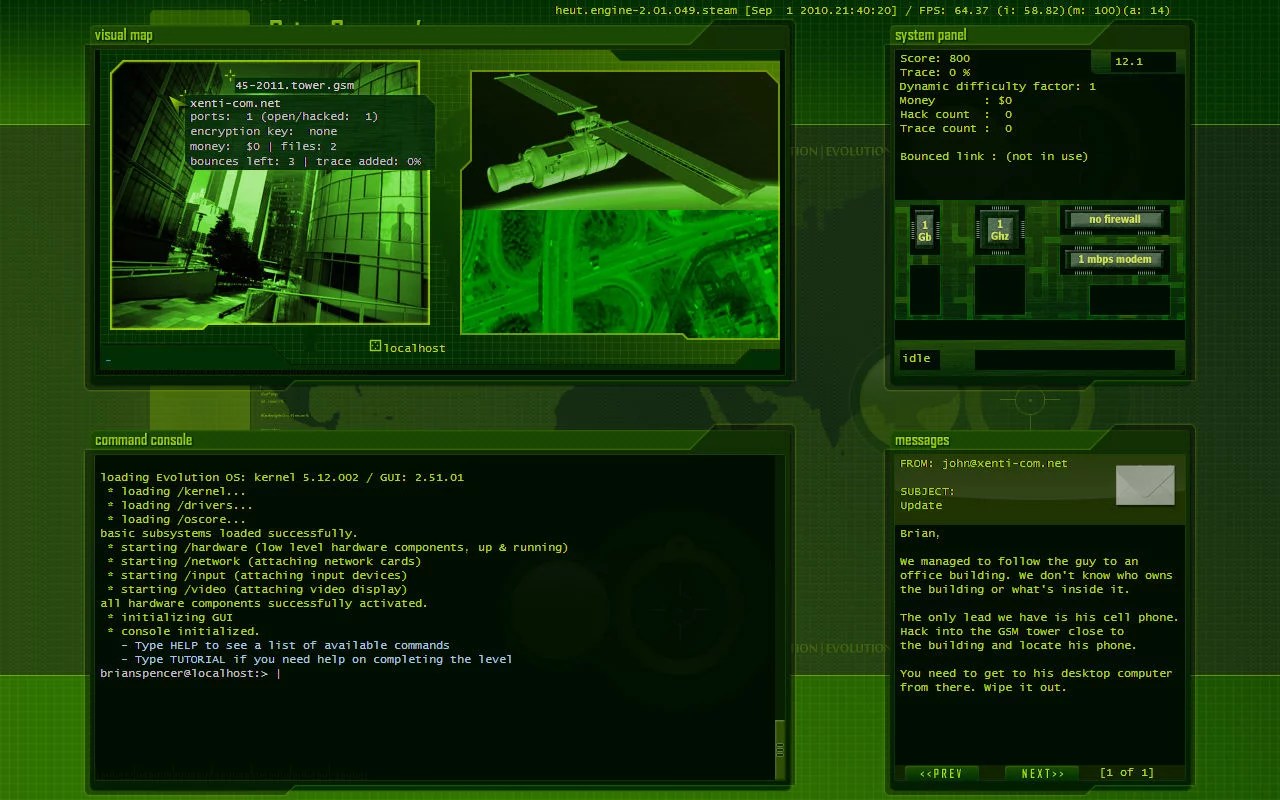 Изображение игры: Hacker Evolution: Untold