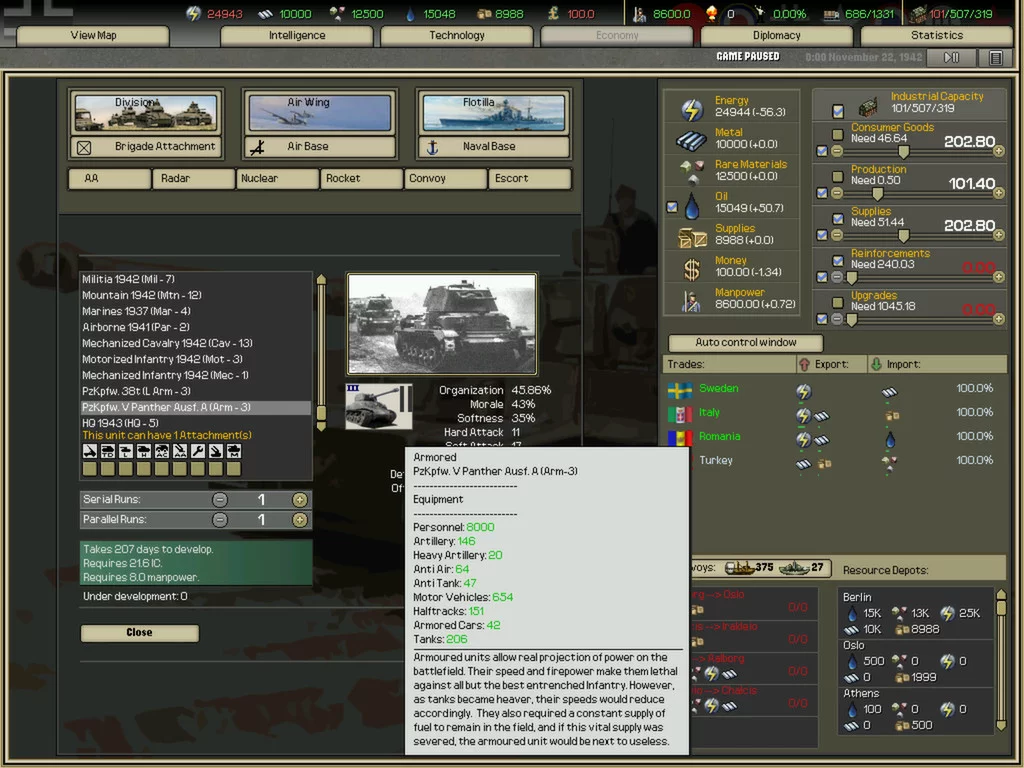 Изображение игры: Darkest Hour: A Hearts of Iron Game