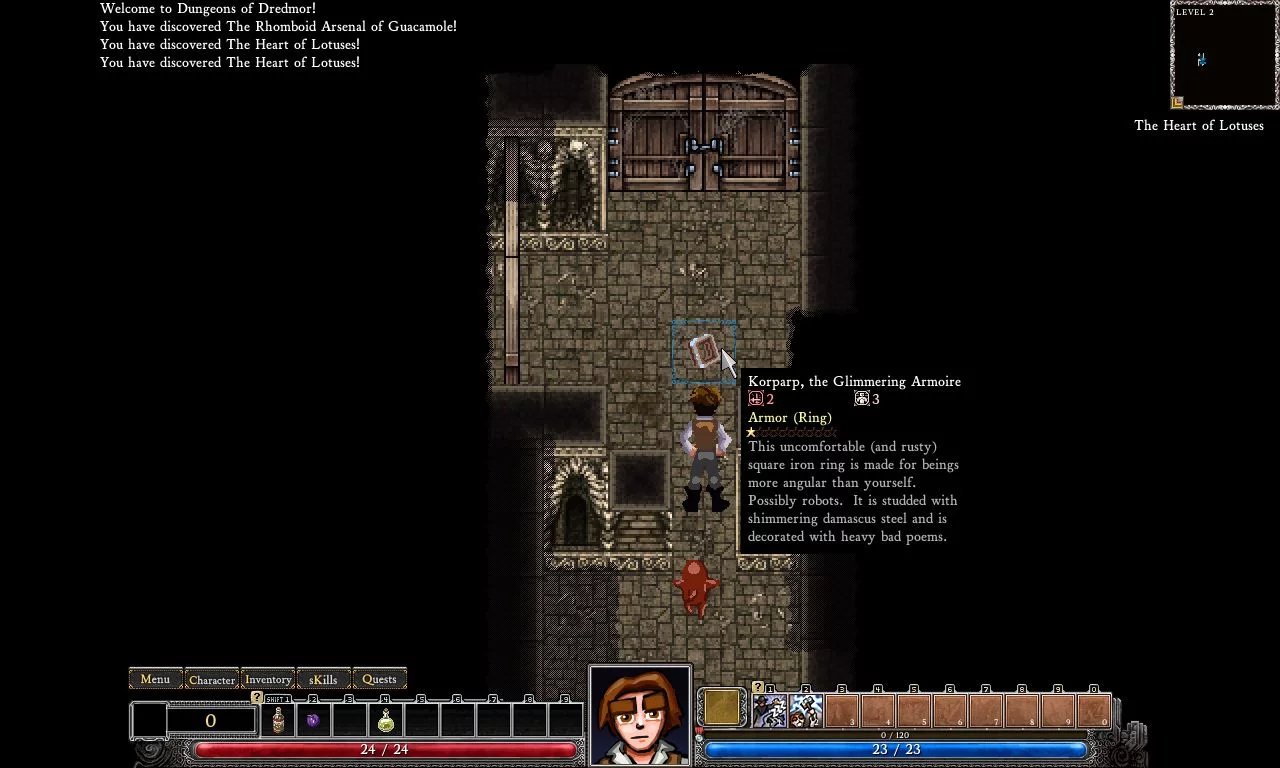 Изображение игры: Dungeons of Dredmor