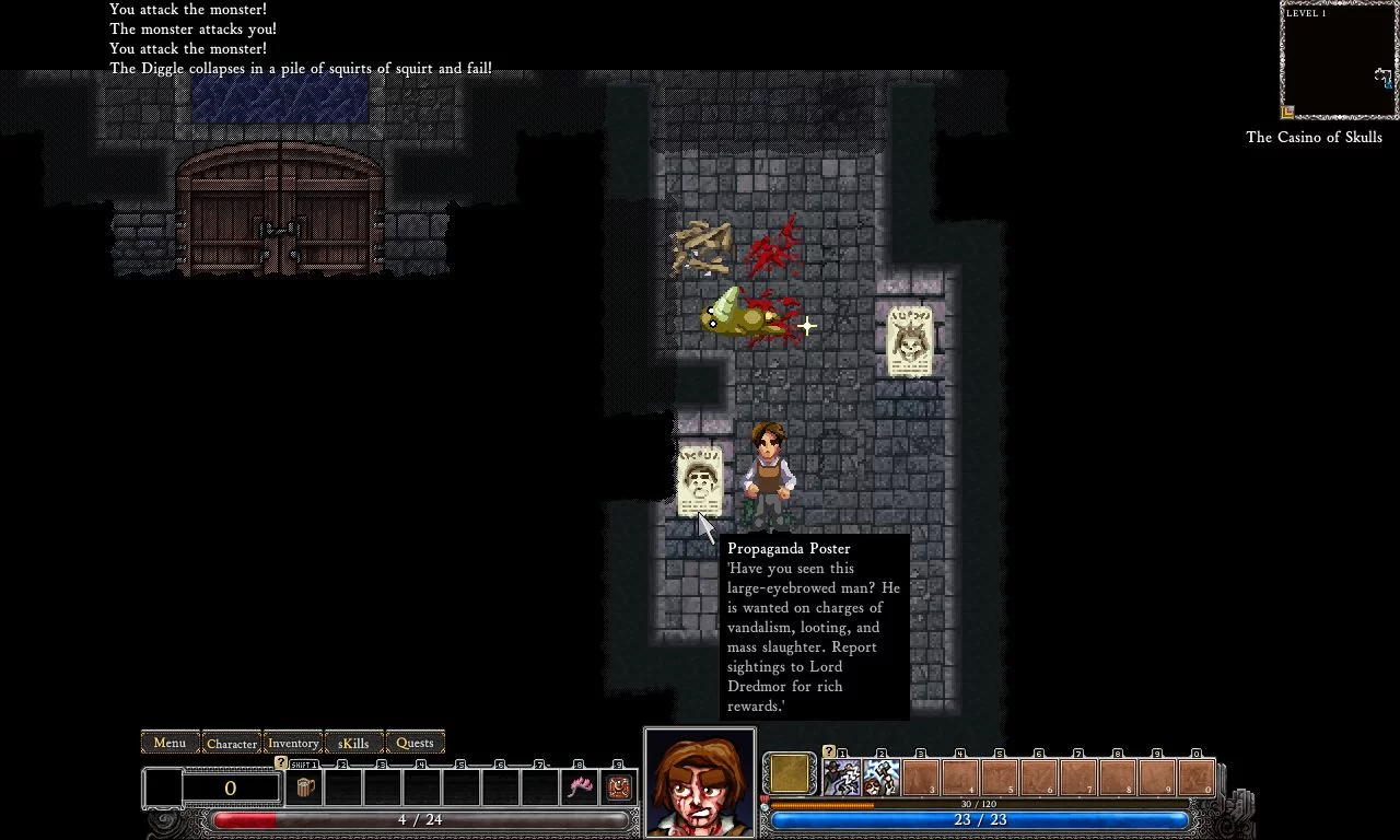 Изображение игры: Dungeons of Dredmor