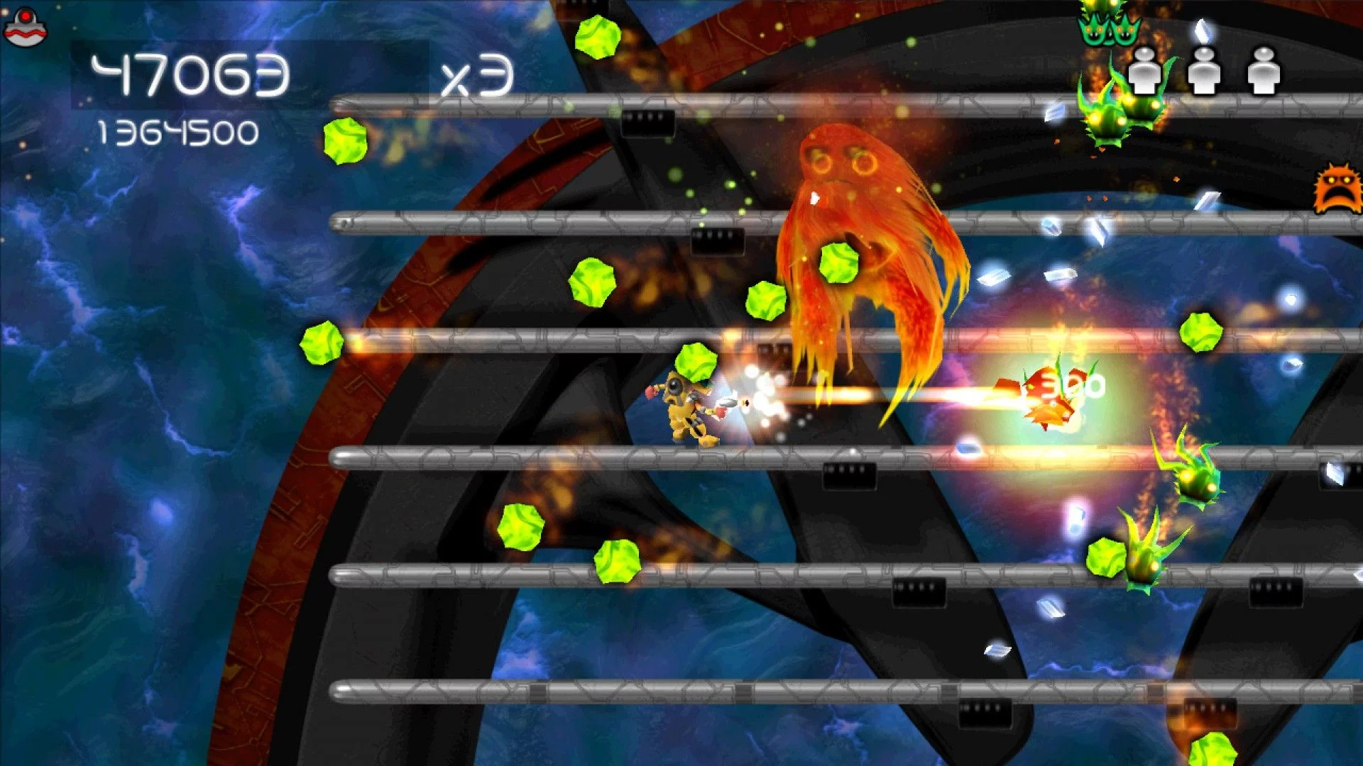 Изображение игры: Alien Zombie Megadeath