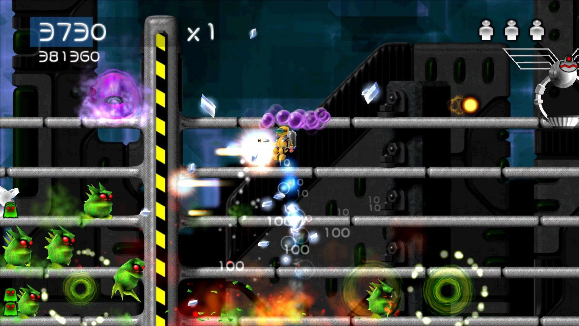 Изображение игры: Alien Zombie Megadeath