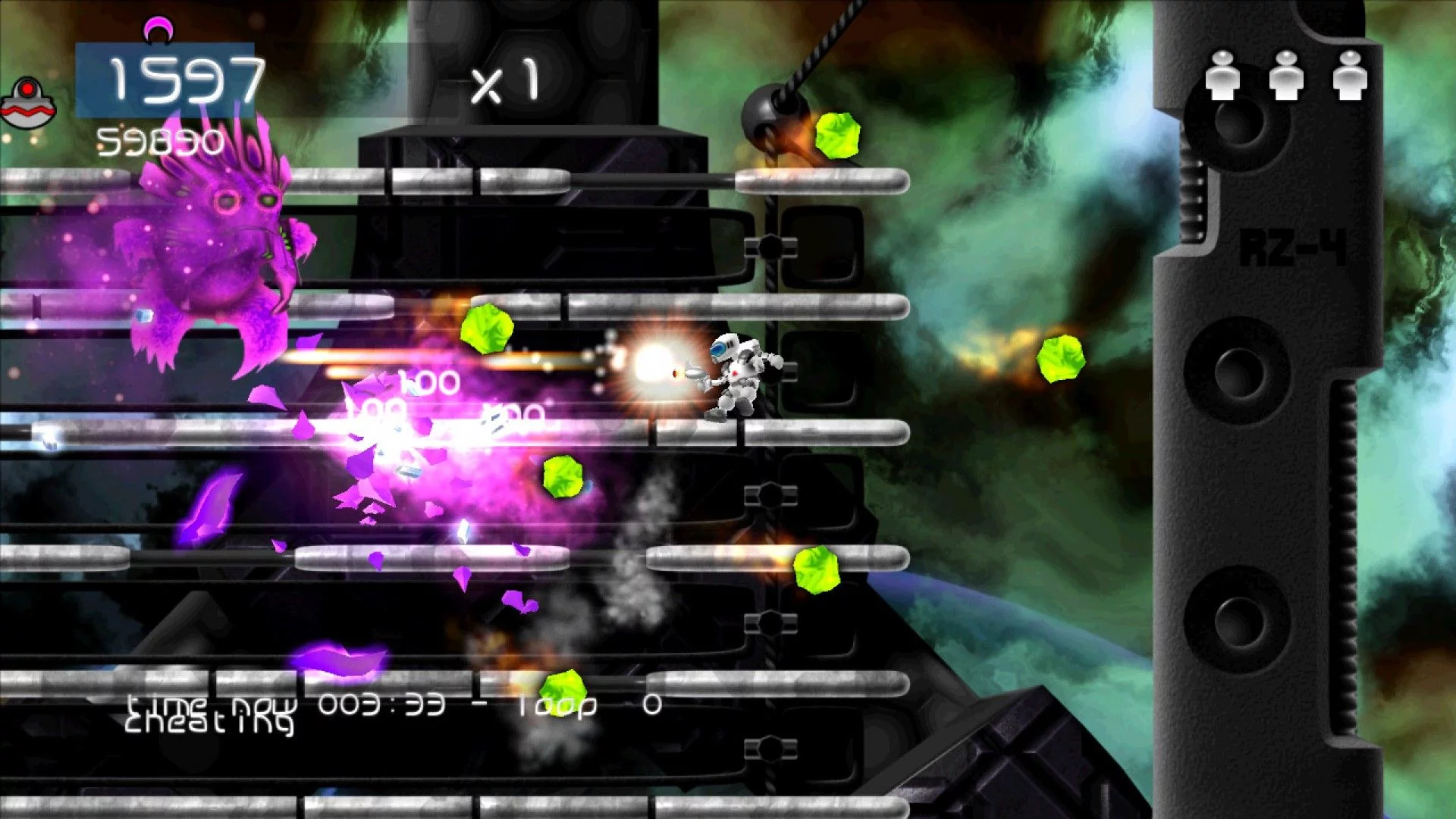 Изображение игры: Alien Zombie Megadeath