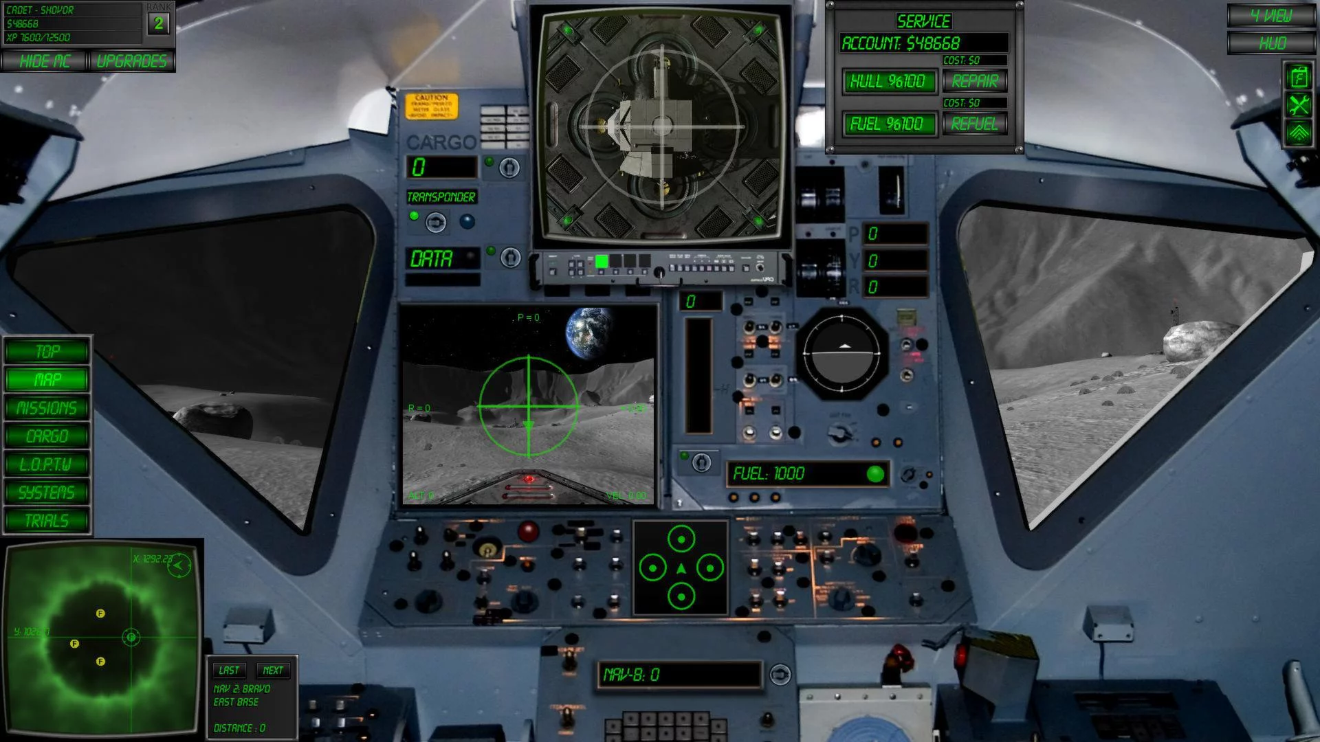 Изображение игры: Lunar Flight
