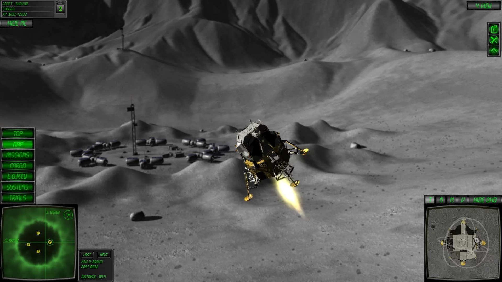 Изображение игры: Lunar Flight