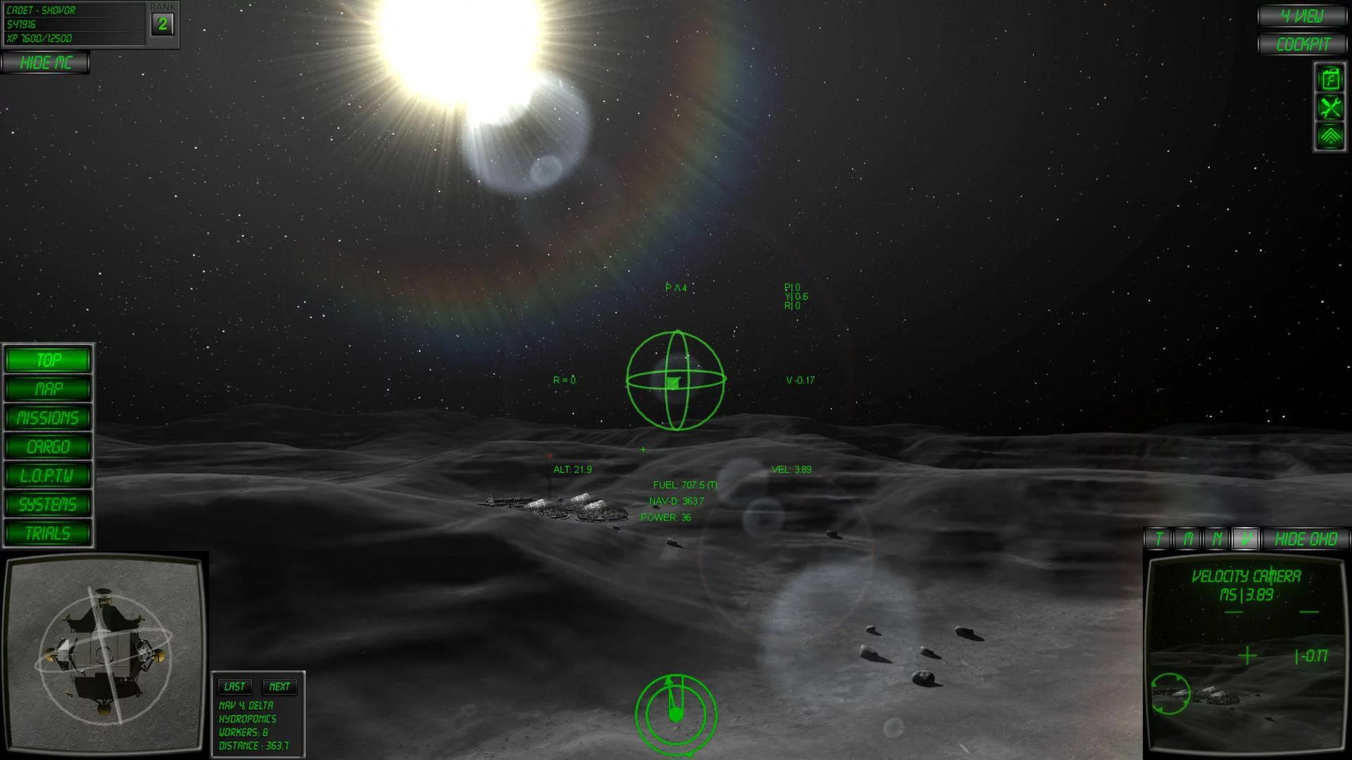 Изображение игры: Lunar Flight