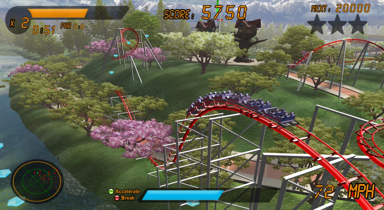 Изображение игры: Roller Coaster Rampage