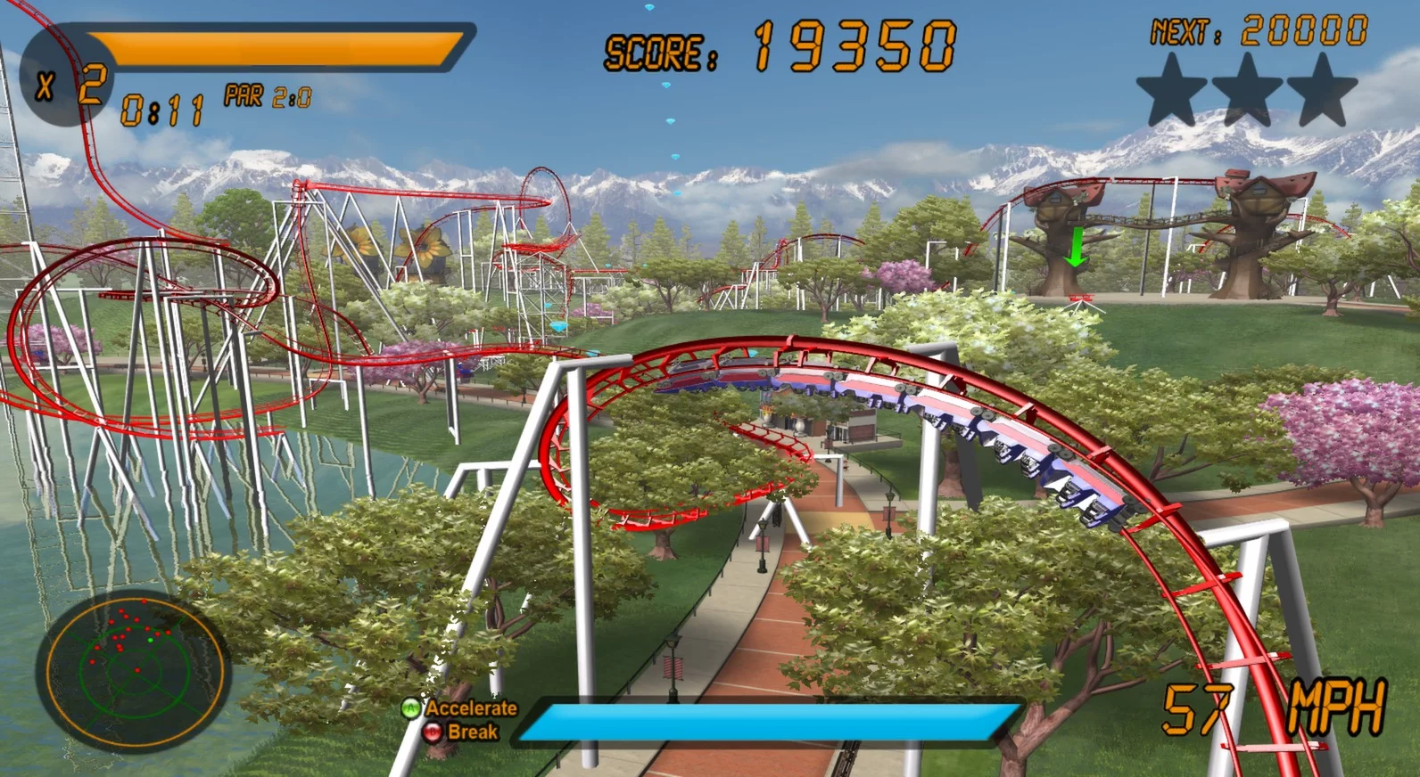 Изображение игры: Roller Coaster Rampage