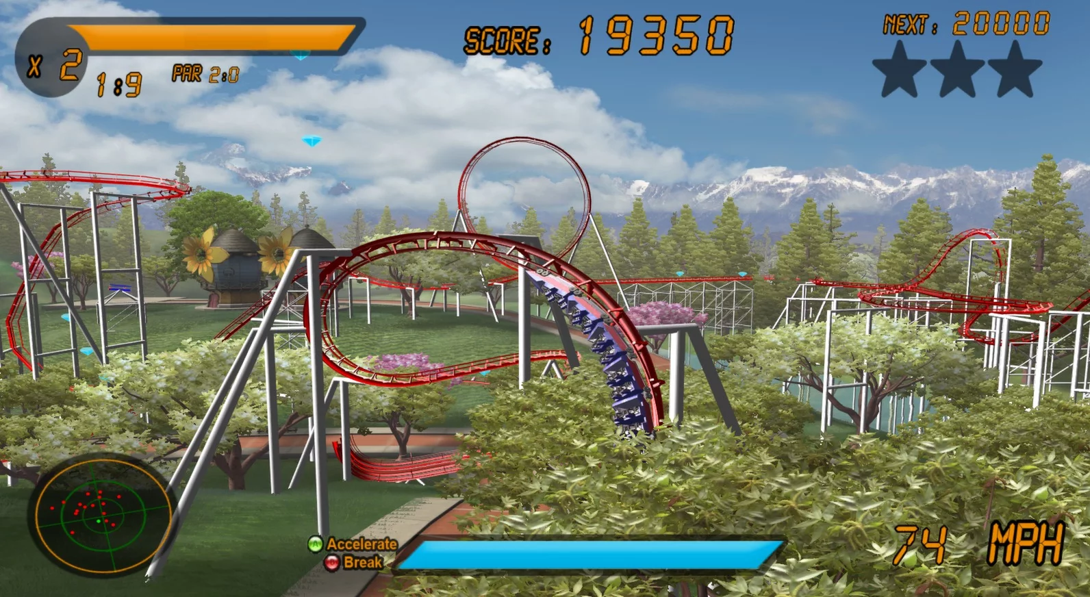 Изображение игры: Roller Coaster Rampage