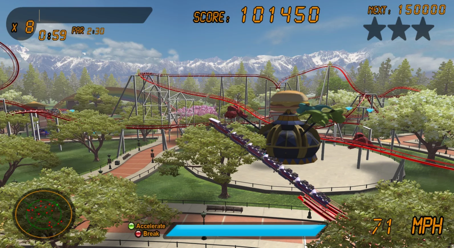 Изображение игры: Roller Coaster Rampage