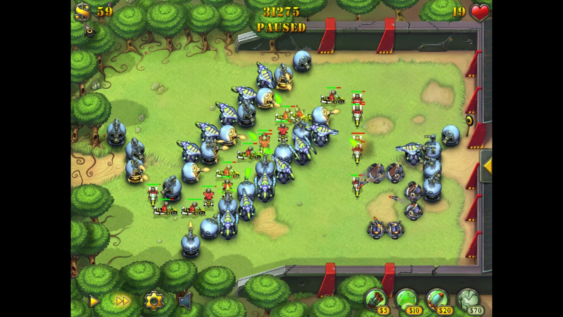 Изображение игры: Fieldrunners