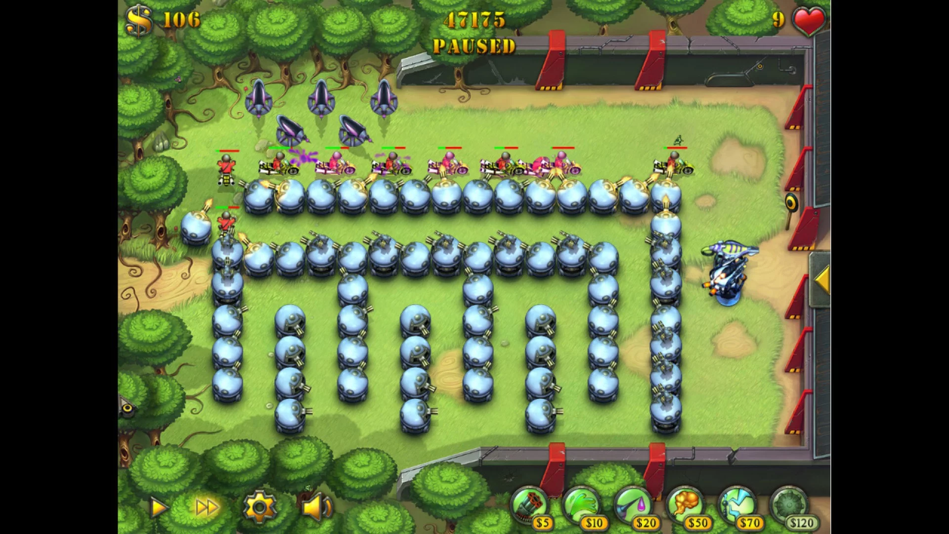 Изображение игры: Fieldrunners