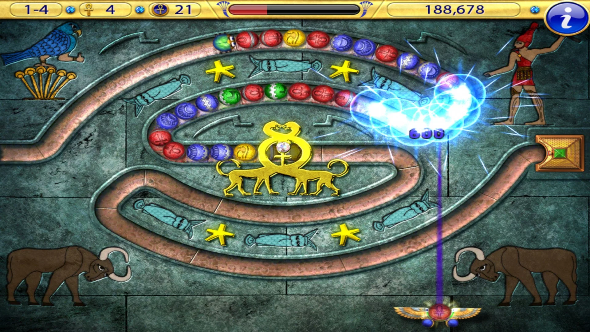 Изображение игры: Luxor: Amun Rising HD