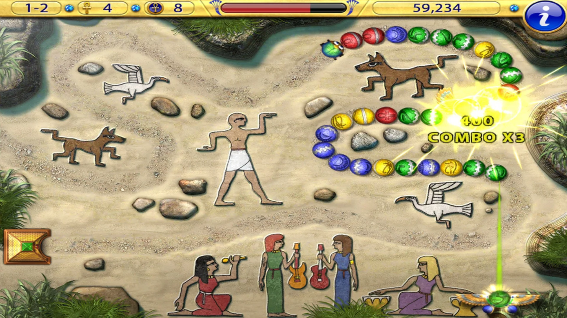 Изображение игры: Luxor: Amun Rising HD