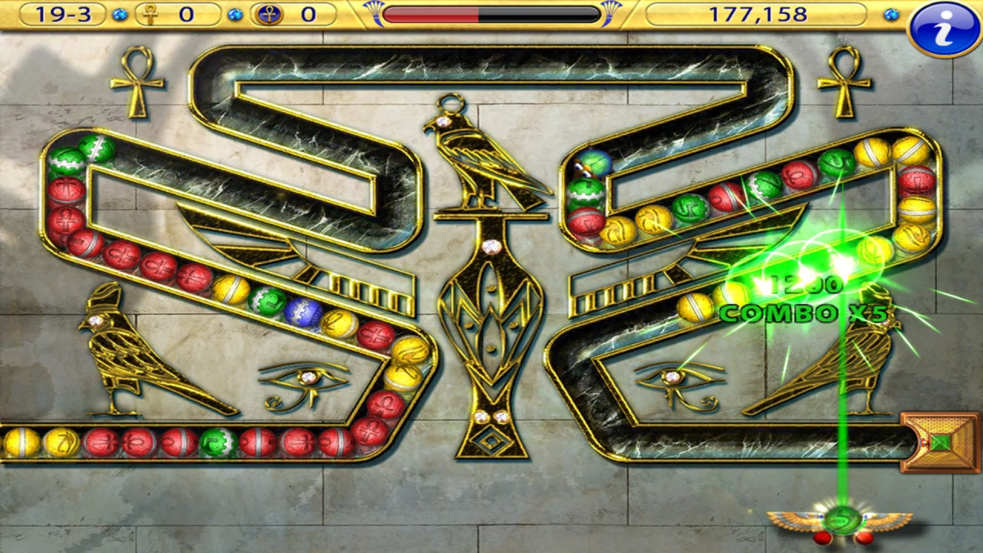 Изображение игры: Luxor: Amun Rising HD