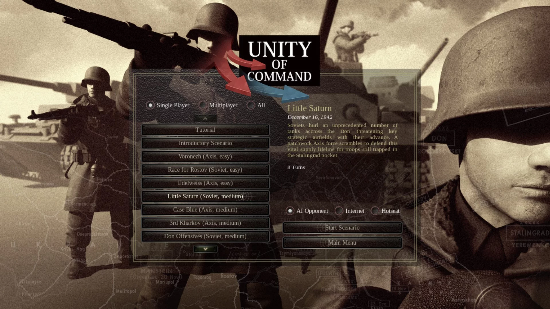 Изображение игры: Unity of Command: Stalingrad Campaign