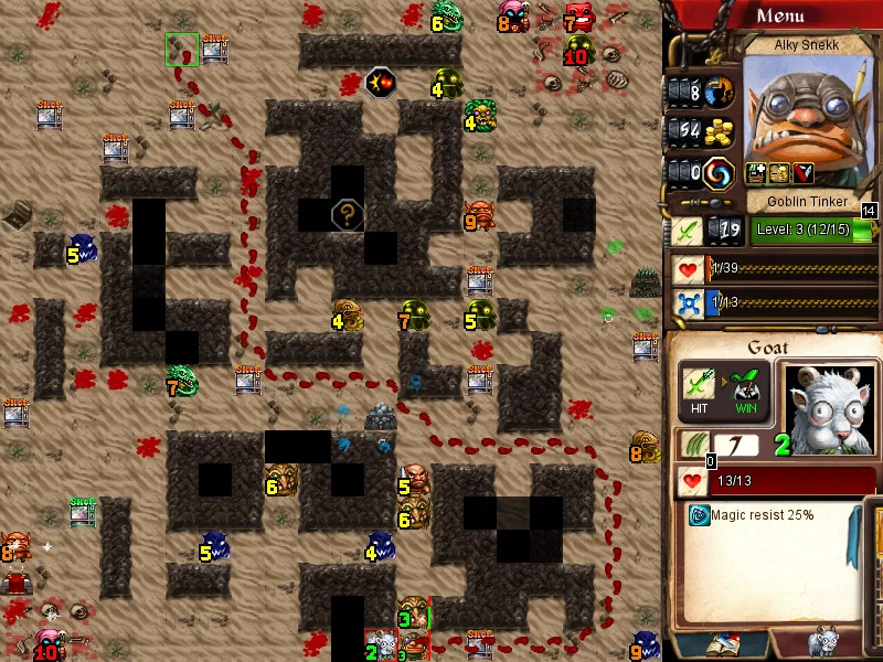 Изображение игры: Desktop Dungeons