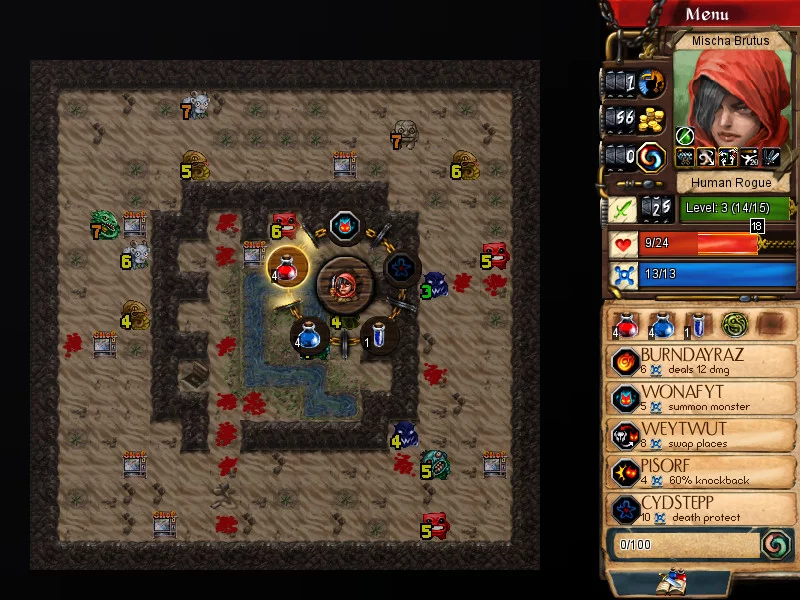Изображение игры: Desktop Dungeons