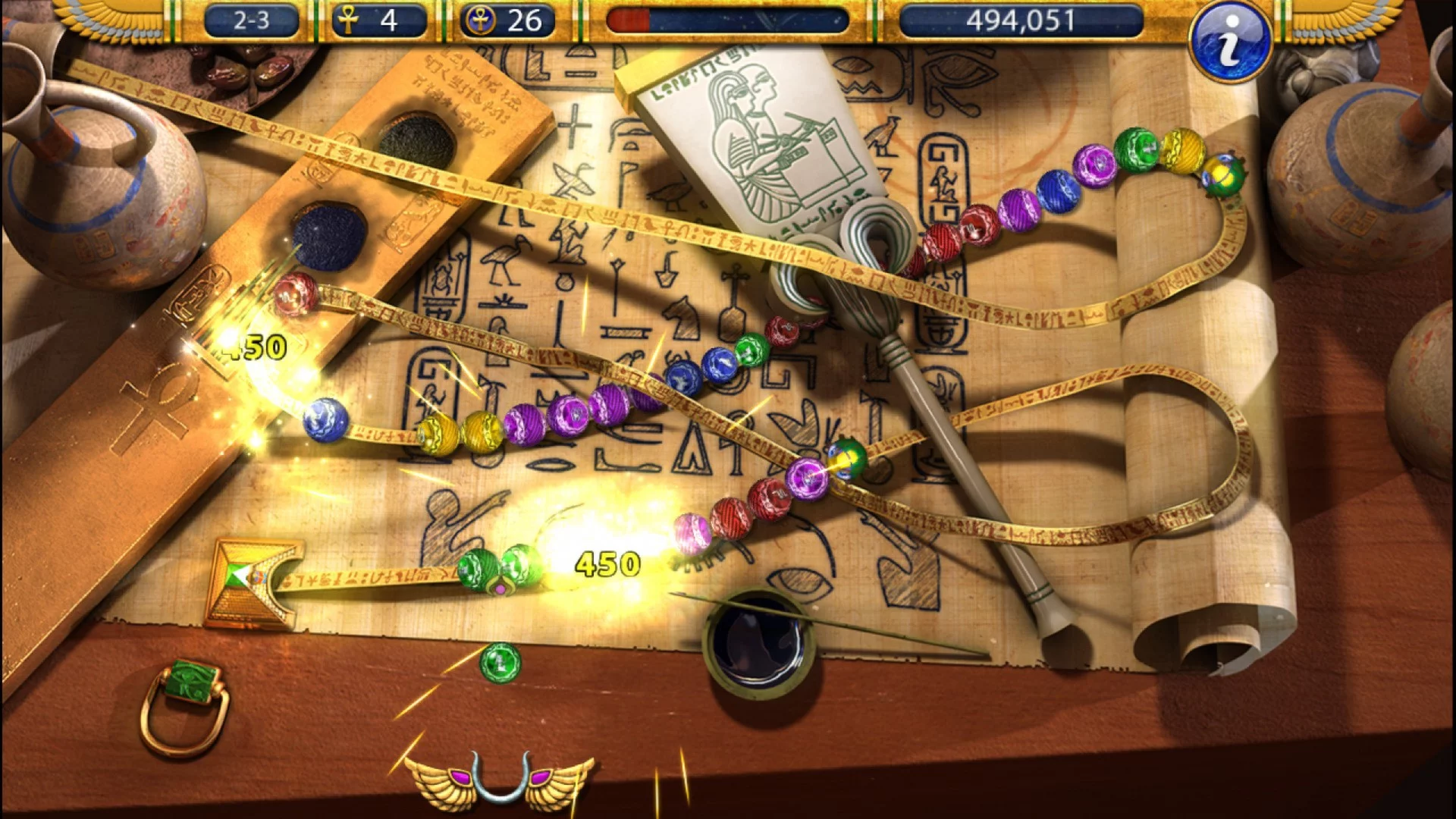 Изображение игры: Luxor 2 HD