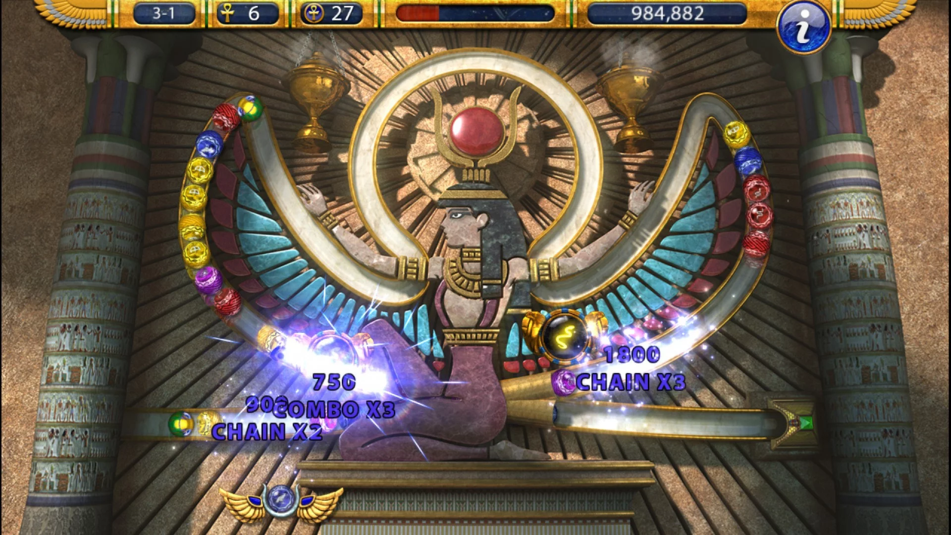 Изображение игры: Luxor 2 HD