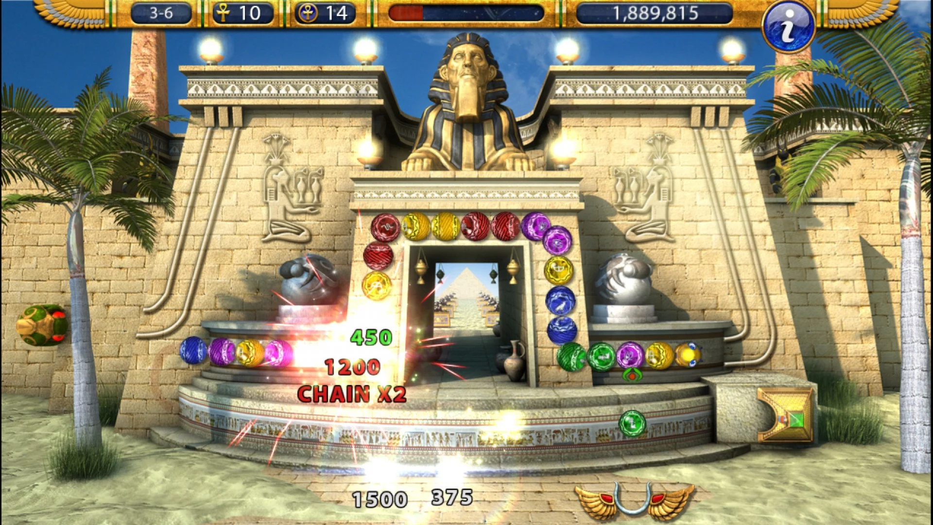 Изображение игры: Luxor 2 HD