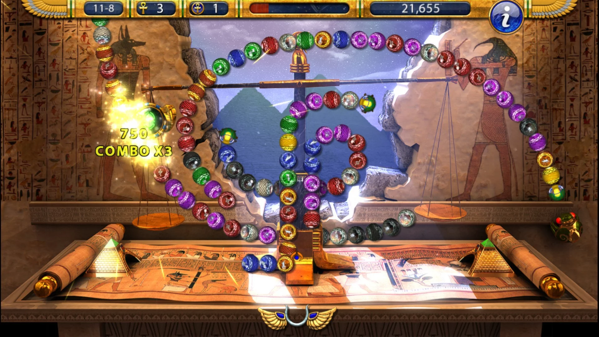 Изображение игры: Luxor 2 HD