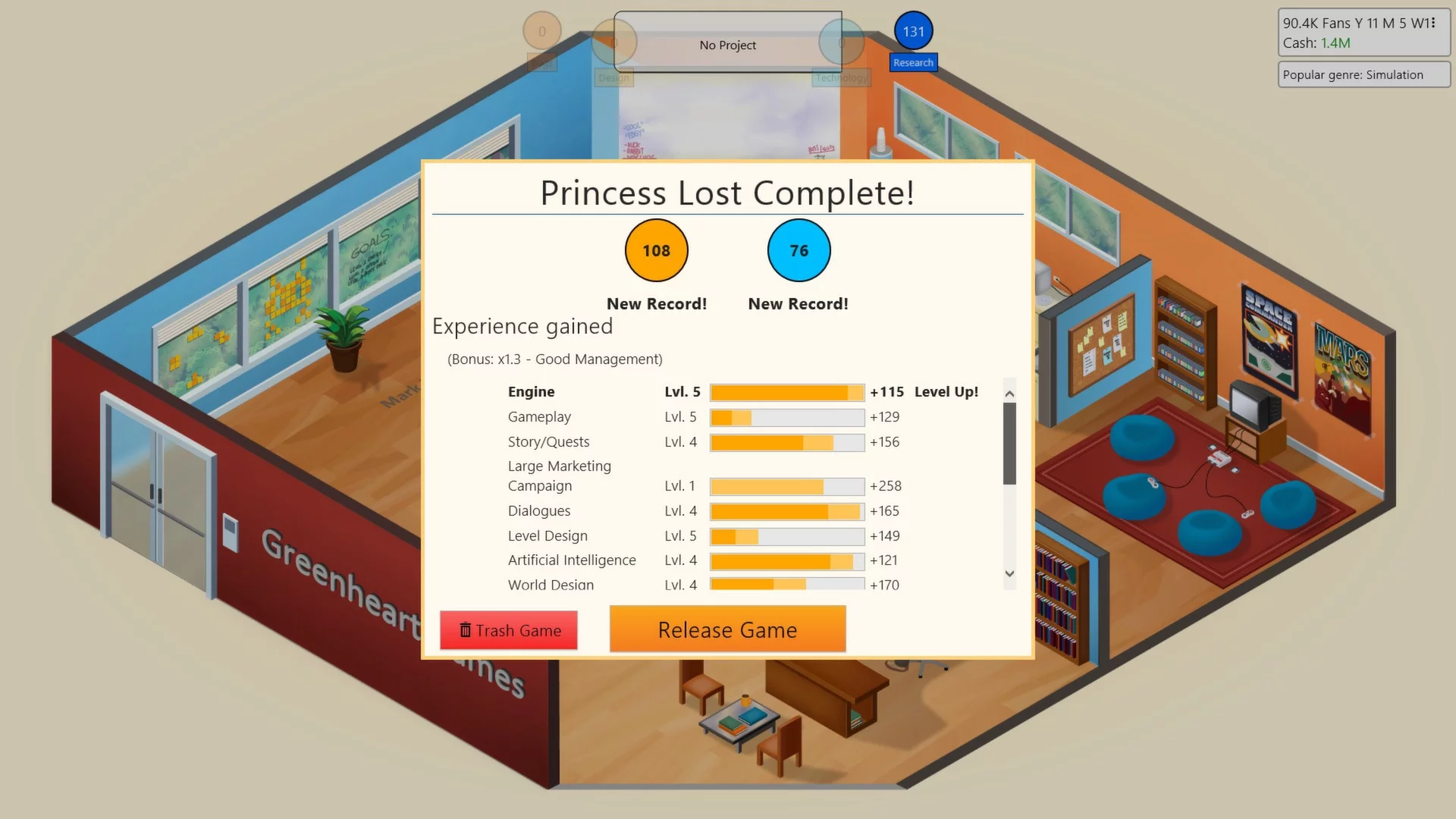 Изображение игры: Game Dev Tycoon