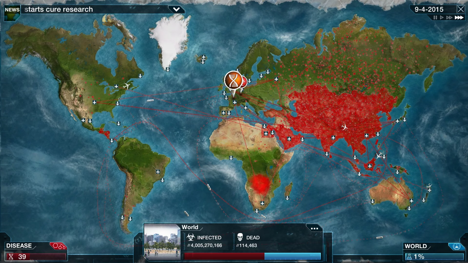 Изображение игры: Plague Inc: Evolved