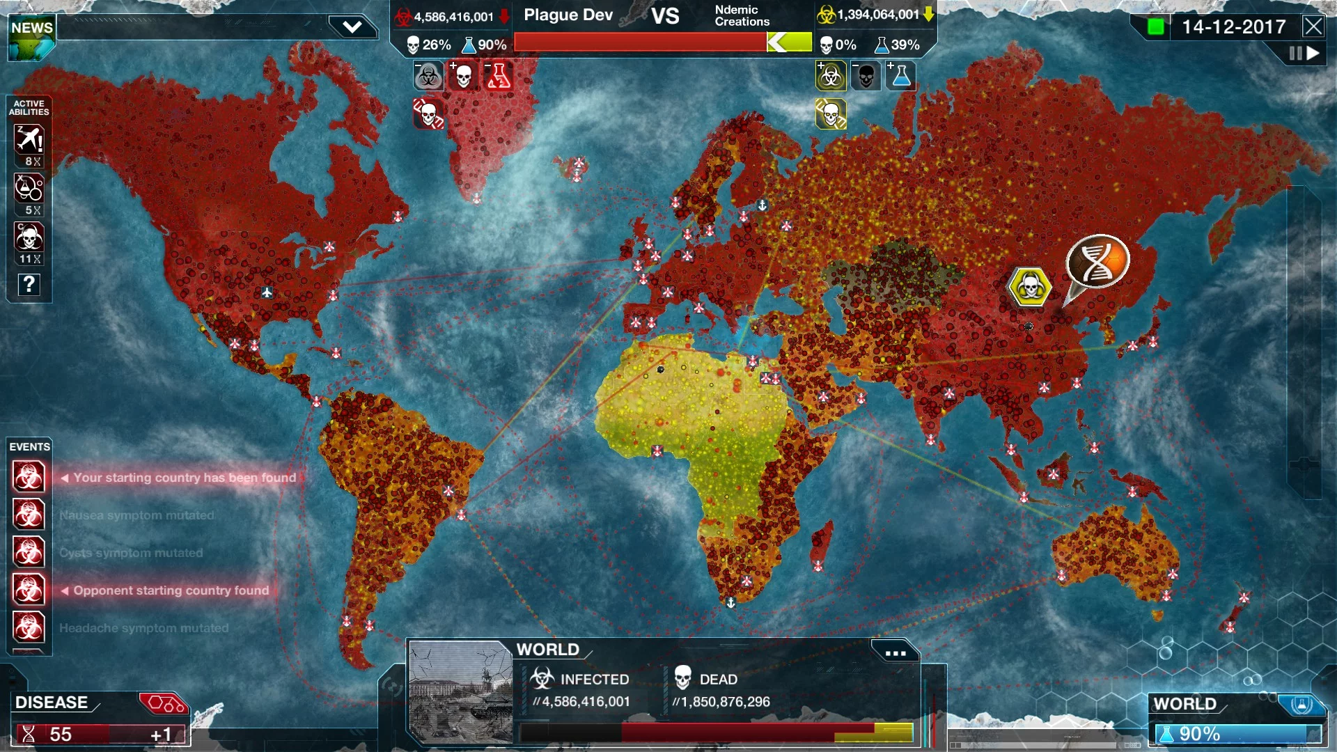 Изображение игры: Plague Inc: Evolved