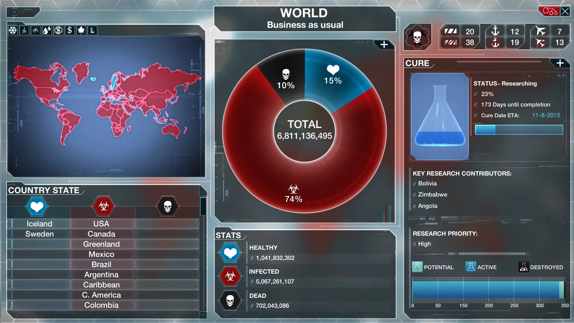 Изображение игры: Plague Inc: Evolved