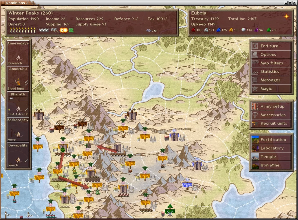 Изображение игры: Dominions 3: The Awakening