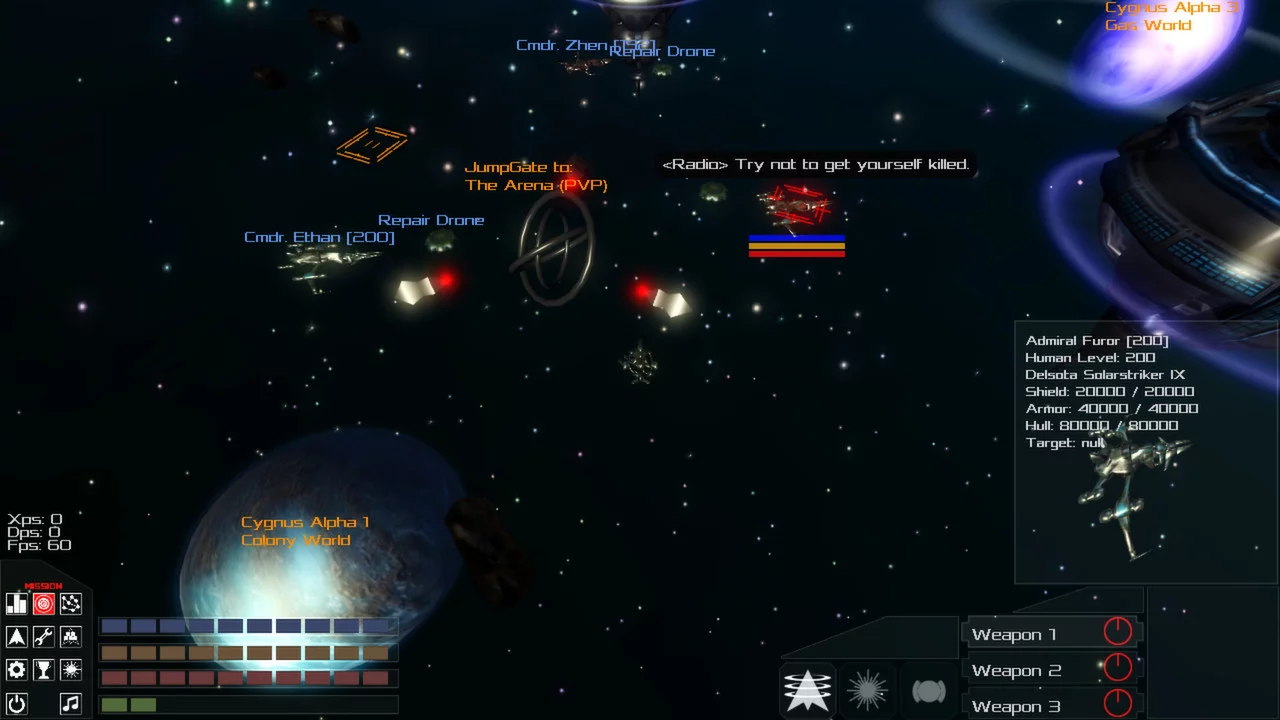 Изображение игры: Galactic Arms Race