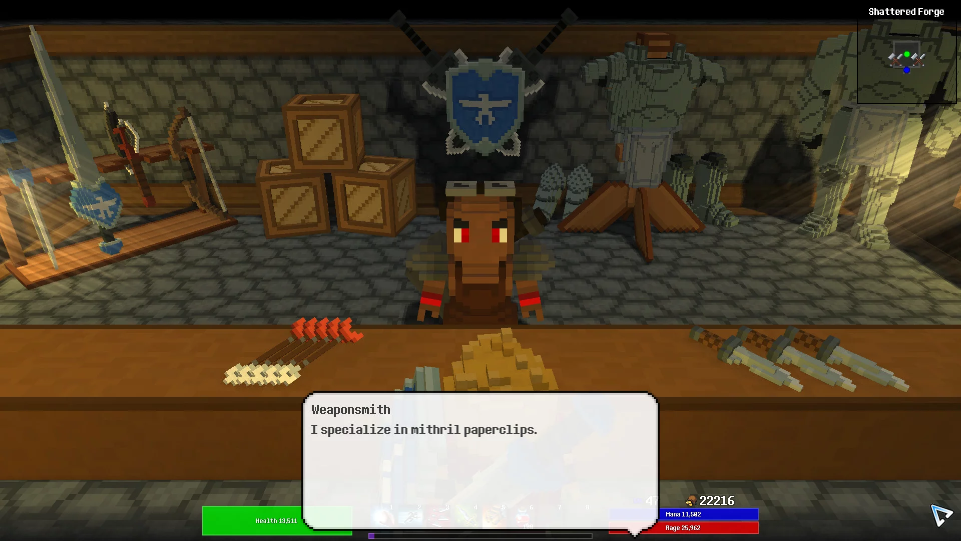 Изображение игры: Forge Quest