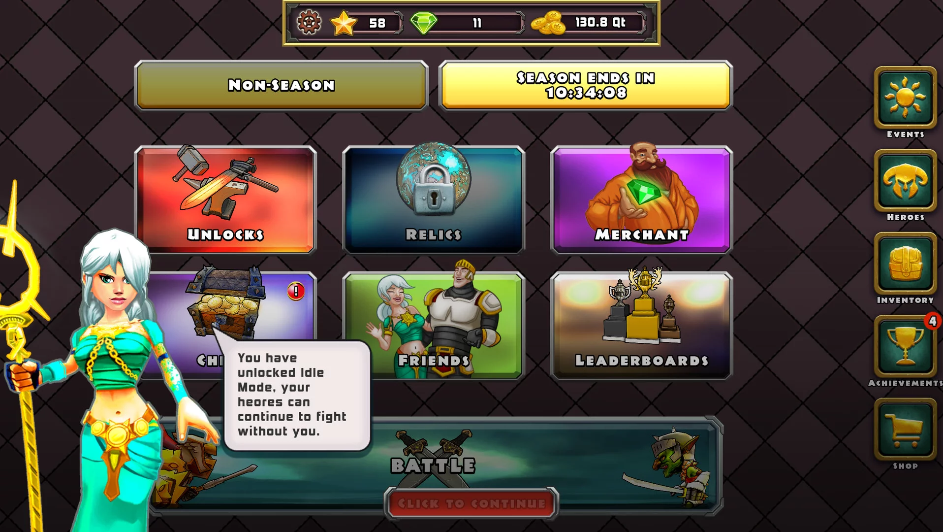 Изображение игры: Heroes of Havoc: Idle Adventures