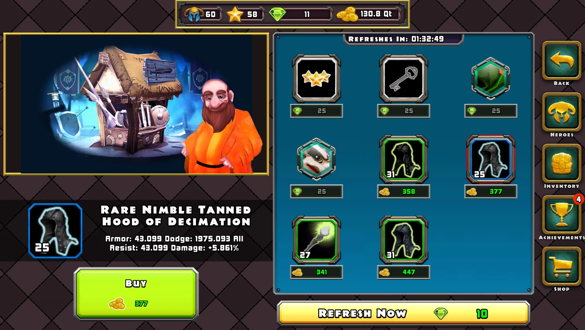 Изображение игры: Heroes of Havoc: Idle Adventures