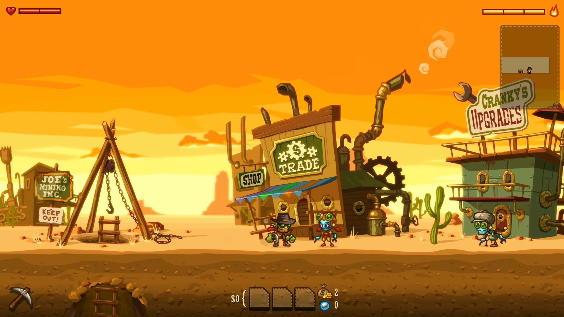 Изображение игры: SteamWorld Dig