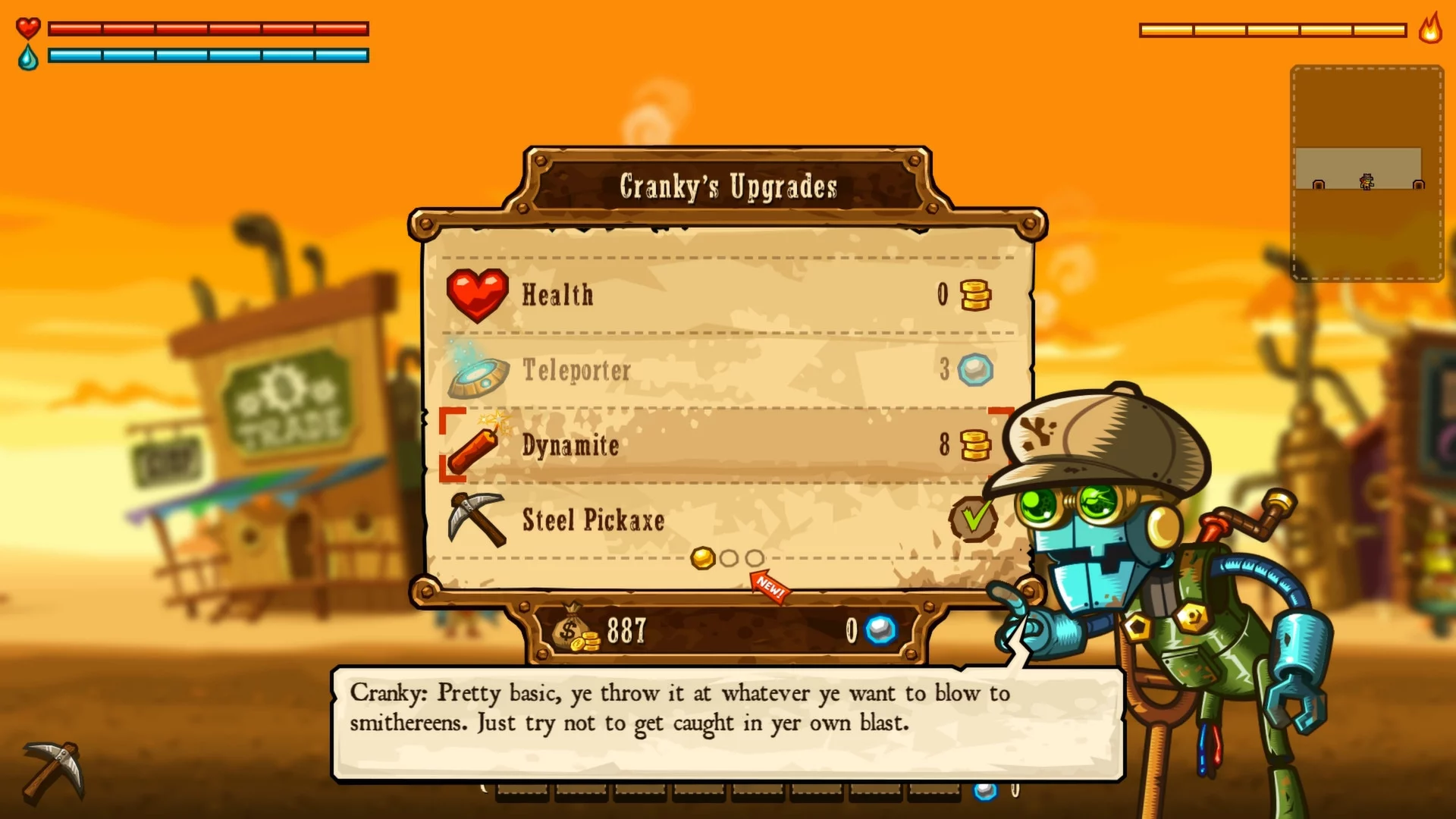 Изображение игры: SteamWorld Dig