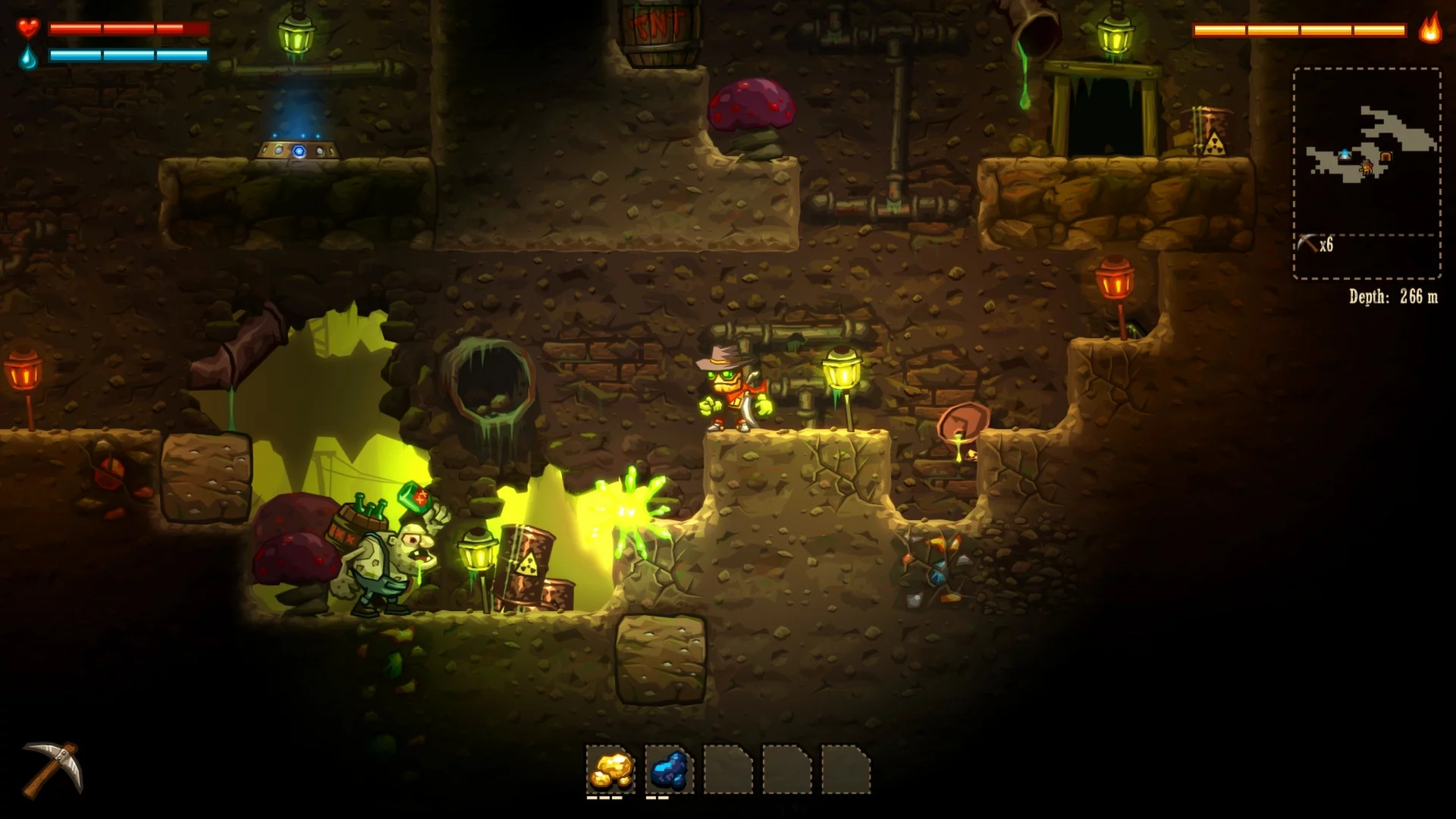 Изображение игры: SteamWorld Dig
