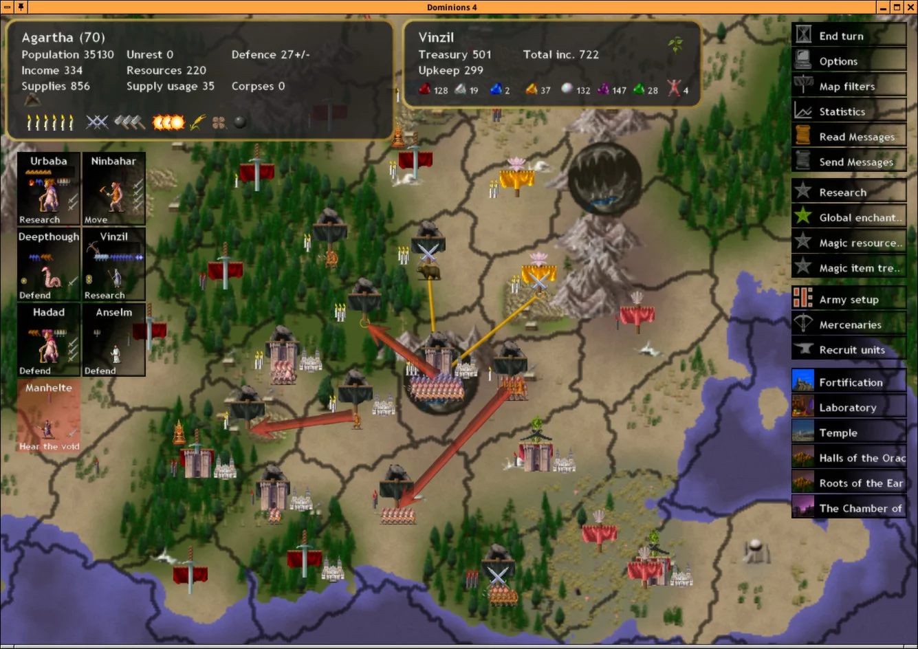 Изображение игры: Dominions 4: Thrones of Ascension
