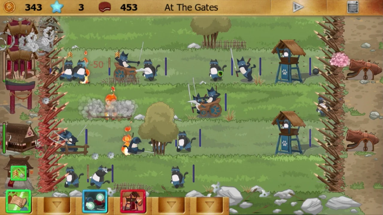 Изображение игры: Ninja Cats vs Samurai Dogs
