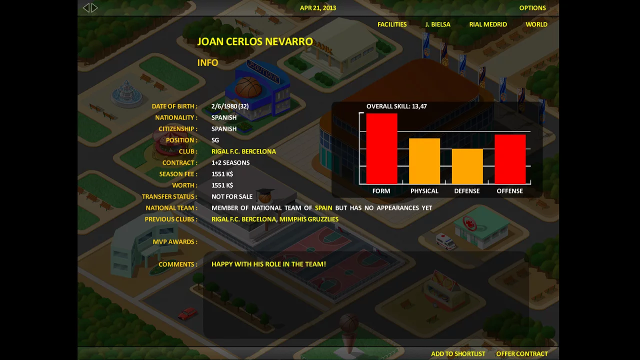 Изображение игры: World Basketball Tycoon