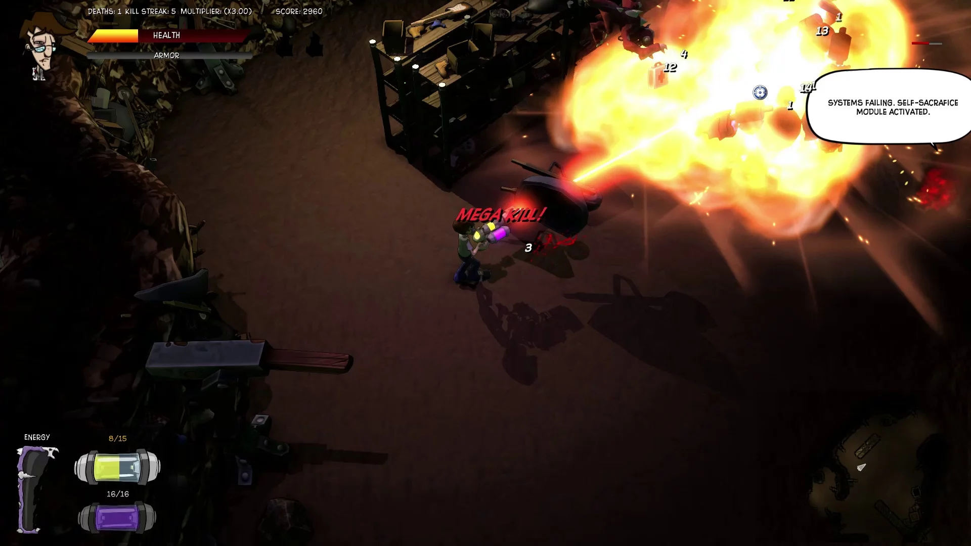 Изображение игры: Tom vs. The Armies of Hell