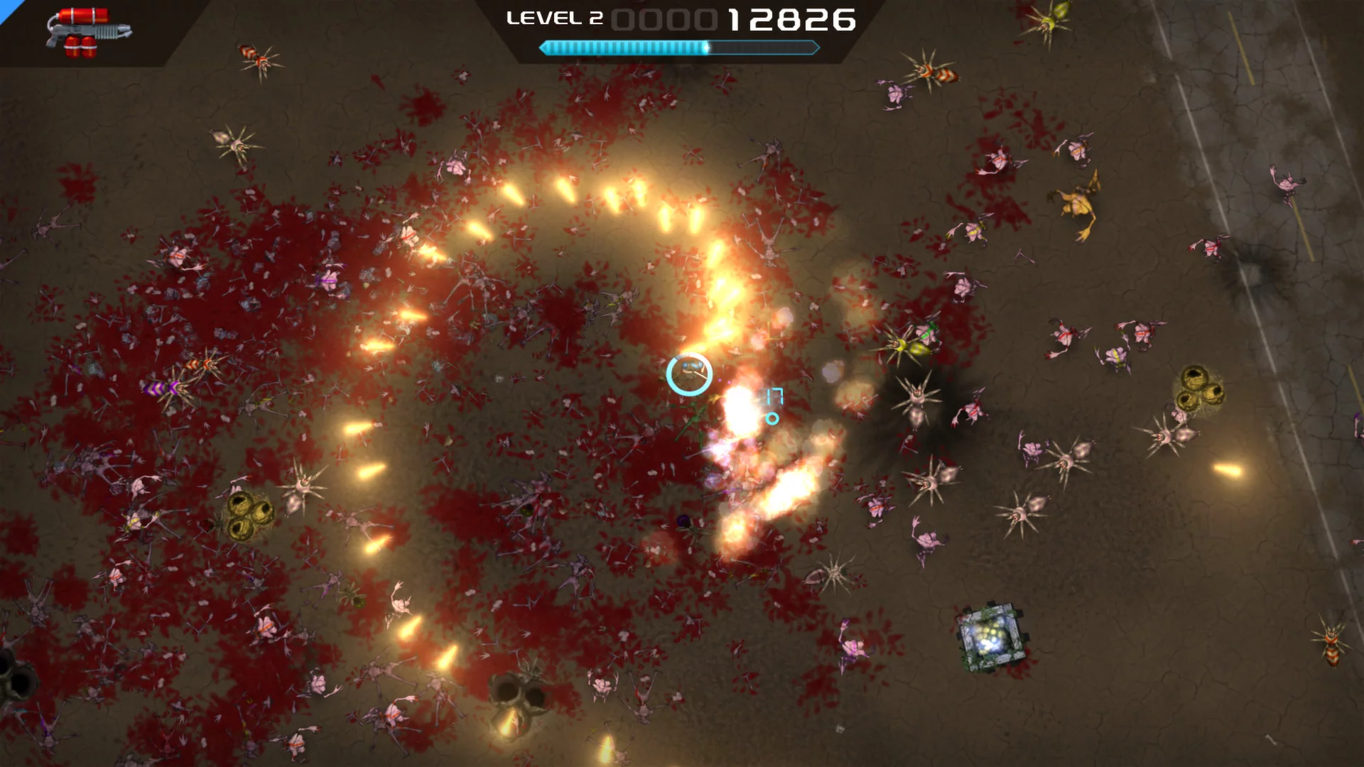 Изображение игры: Crimsonland