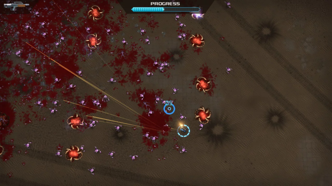 Изображение игры: Crimsonland