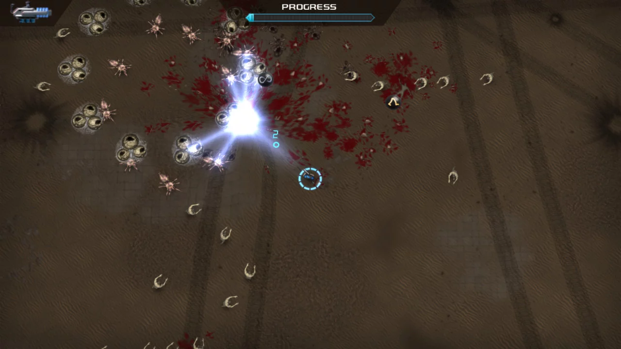 Изображение игры: Crimsonland