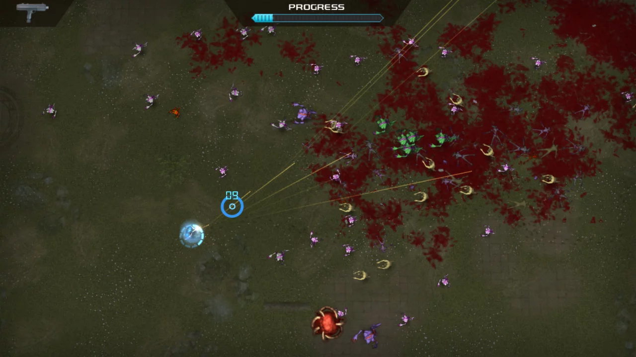 Изображение игры: Crimsonland