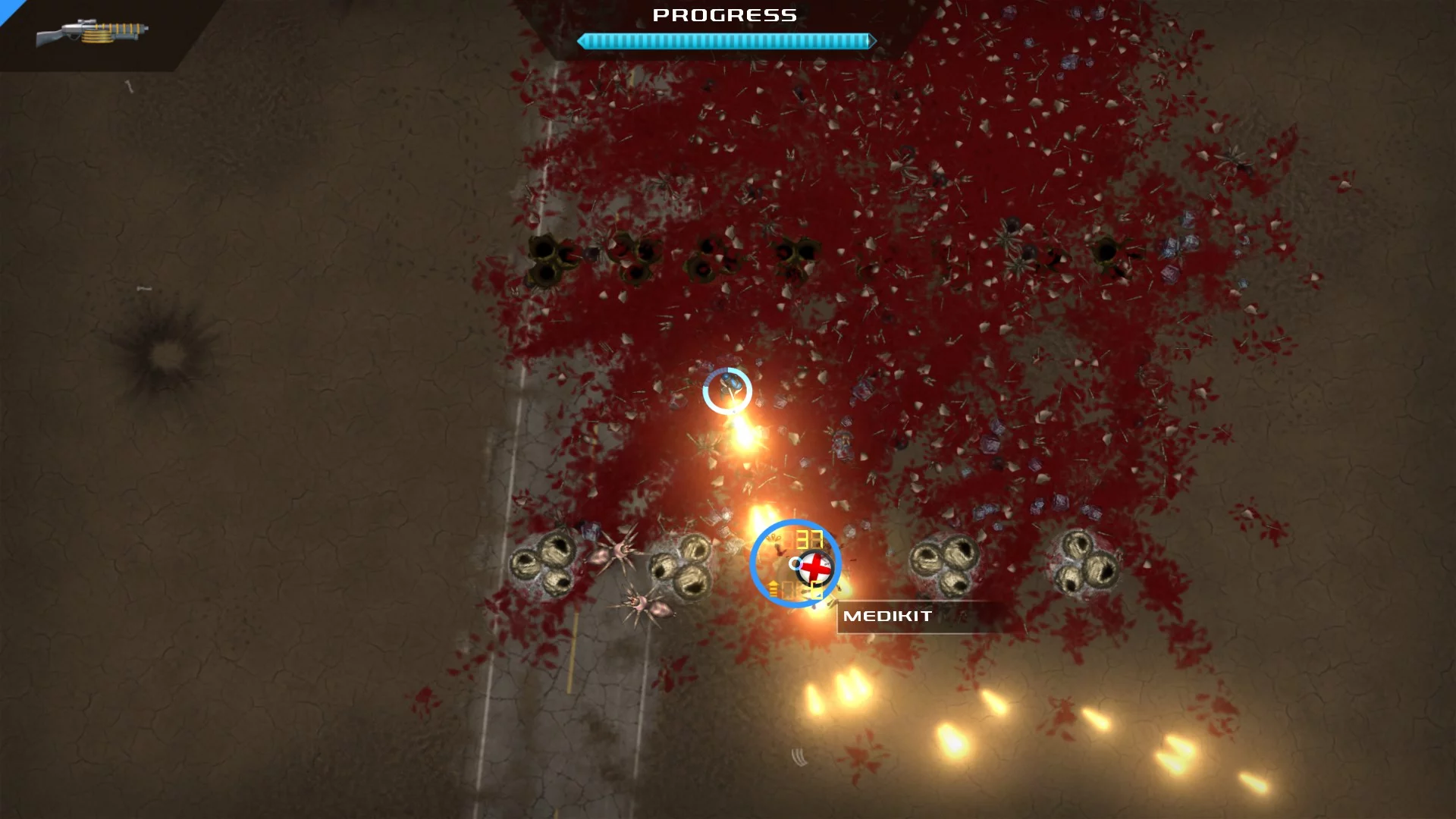 Изображение игры: Crimsonland