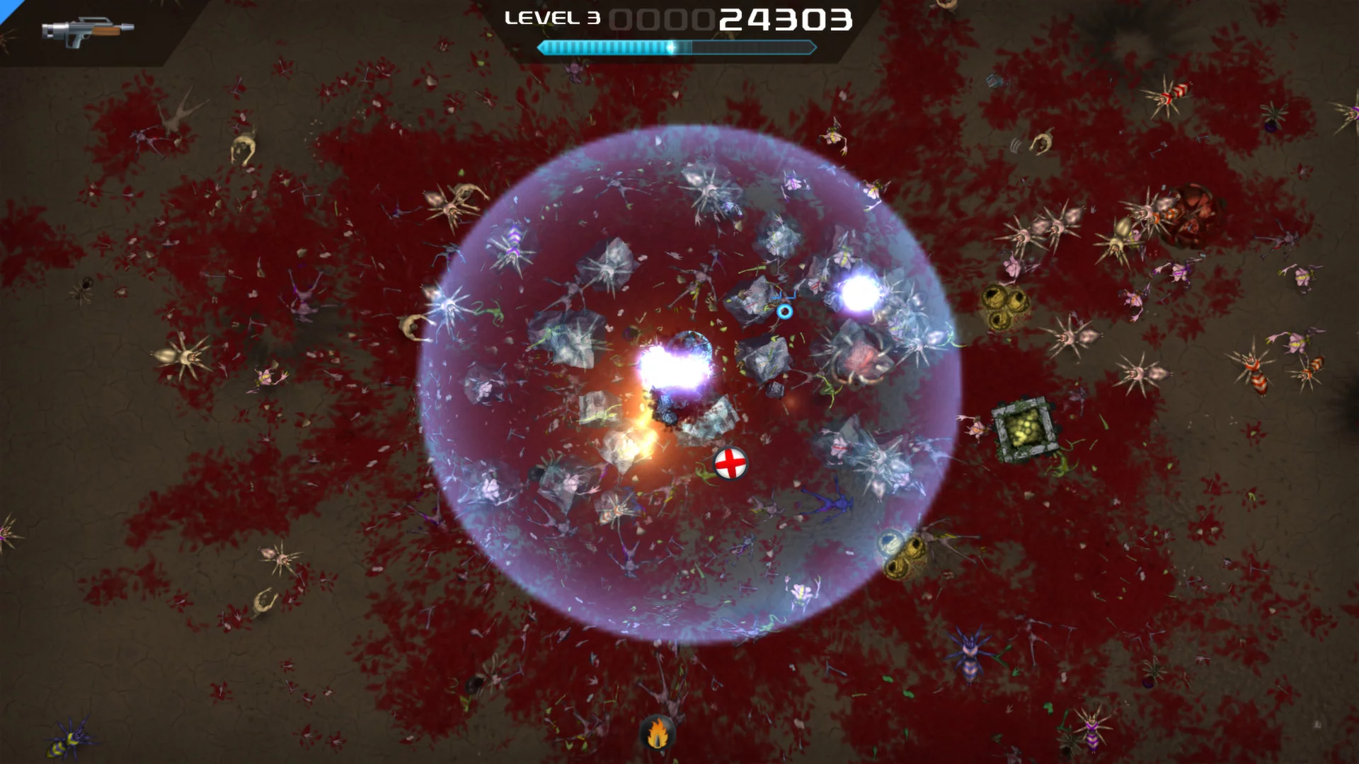 Изображение игры: Crimsonland